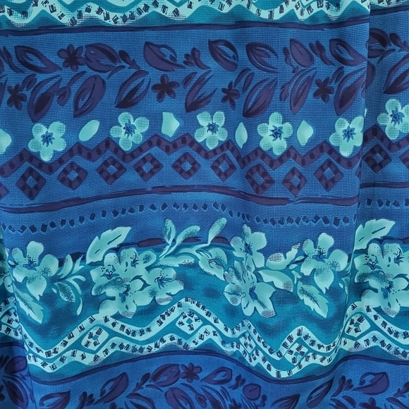 Hawaiian Print Sheath 90's Tank Dress - Picture 2 of 8